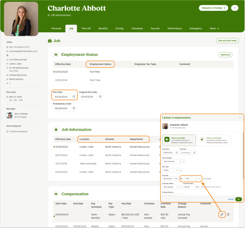 Charlotte Abbott - Job
