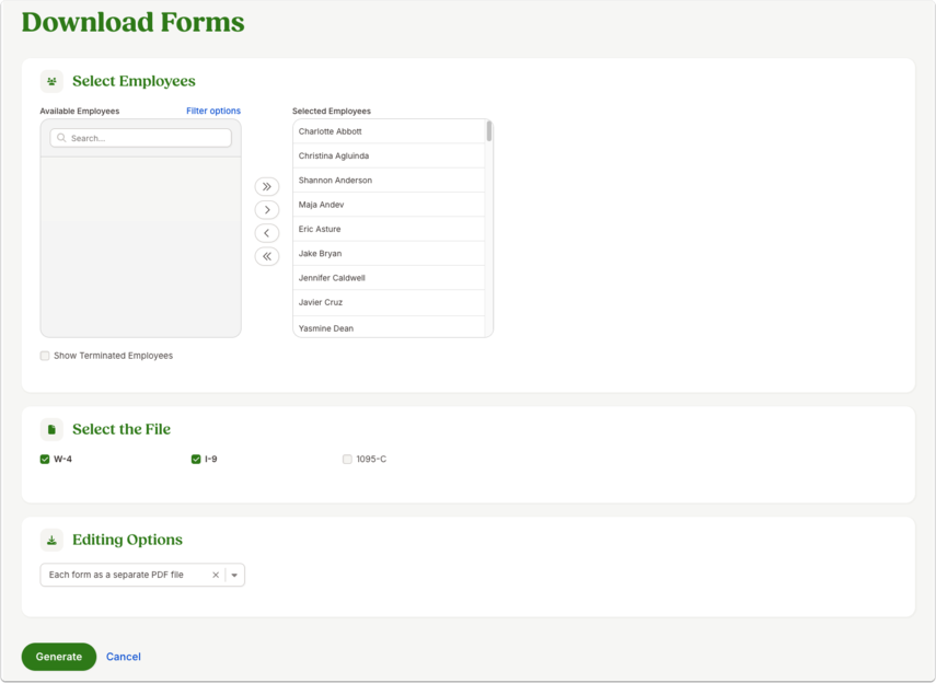 Download Forms