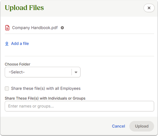 Upload a File