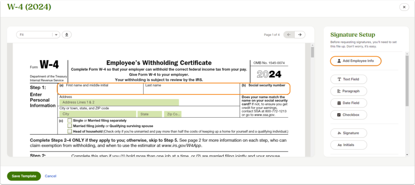 Add Employee Info
