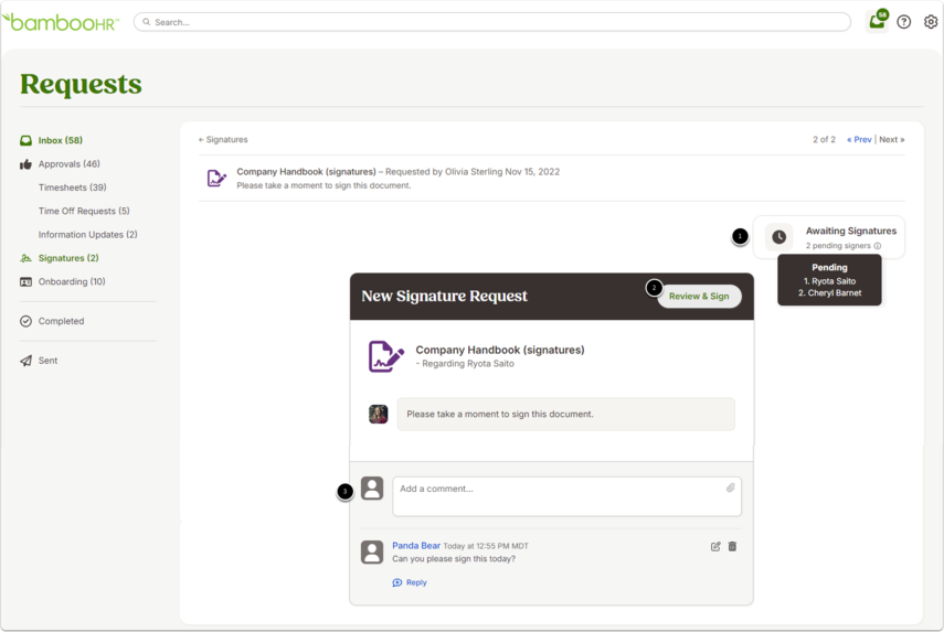 Review Comments and Access Document