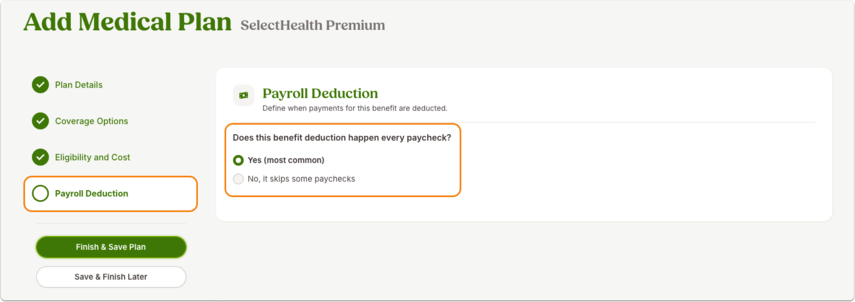 Add Medical Plan