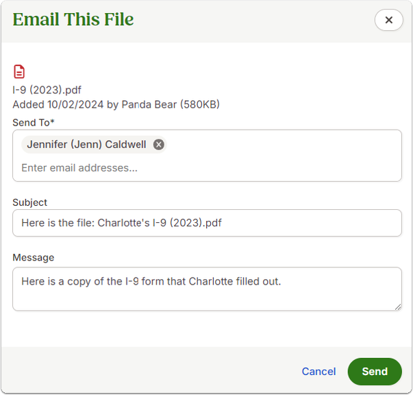 Charlotte Abbott - Employee Files