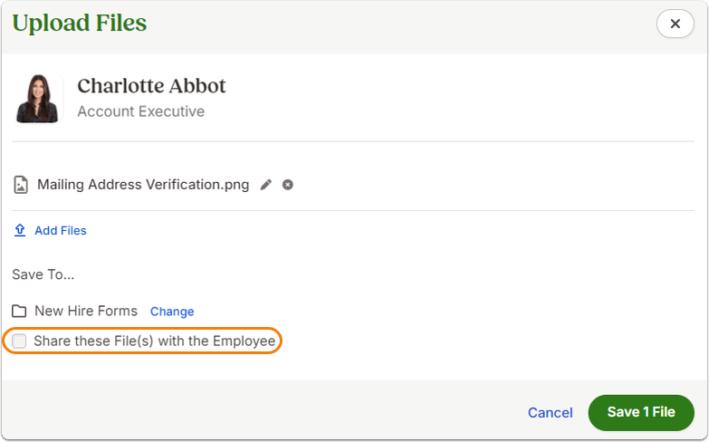 Charlotte Abbott - Employee Files