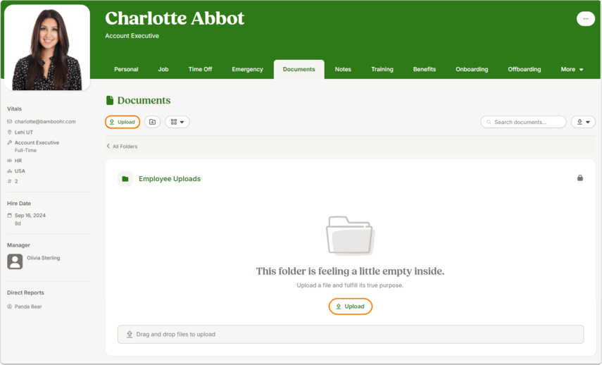 Charlotte Abbott - Employee Files