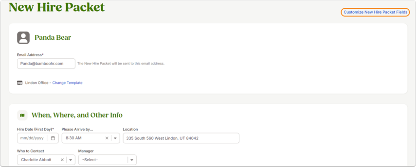 Fill Out: When and Where