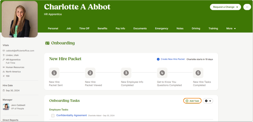 Create Employee-Specific Tasks