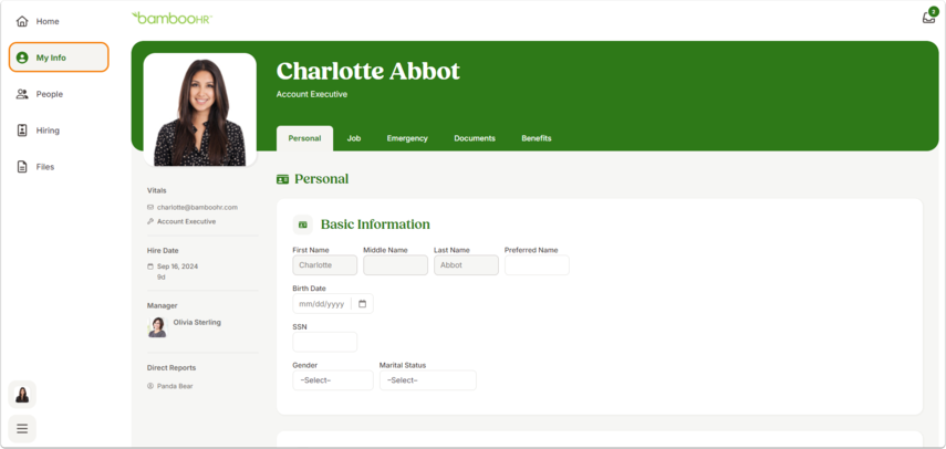 My Info