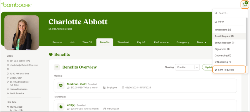 Charlotte Abbott - Benefits