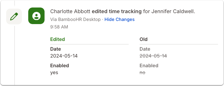 Audit Trail