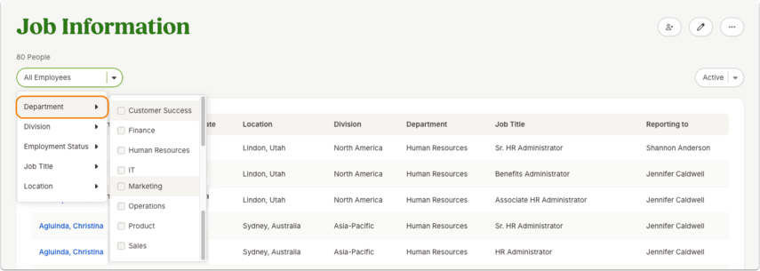 Job Information