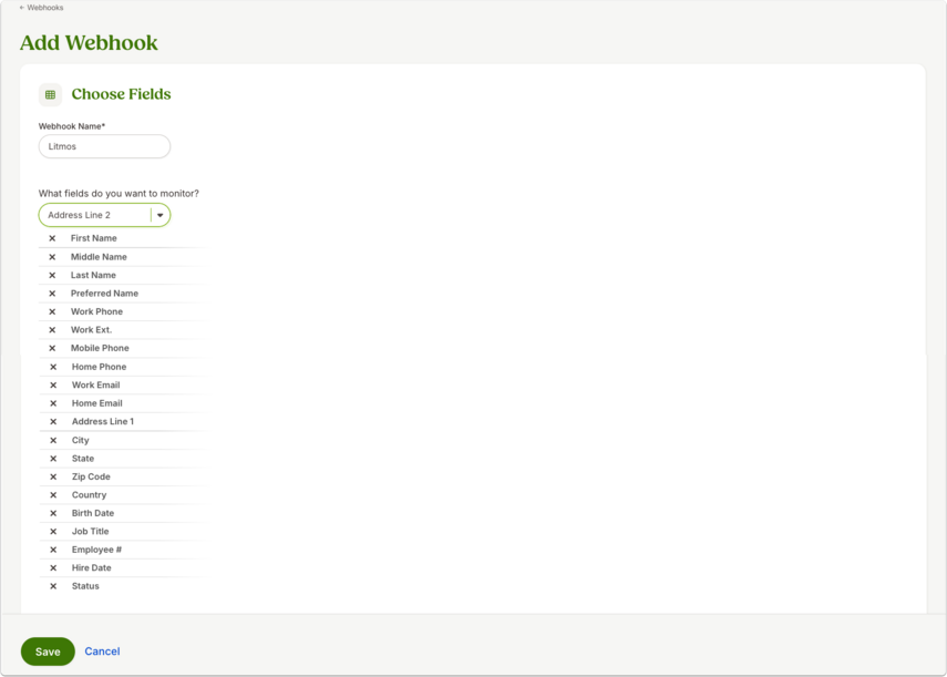 Add Webhook