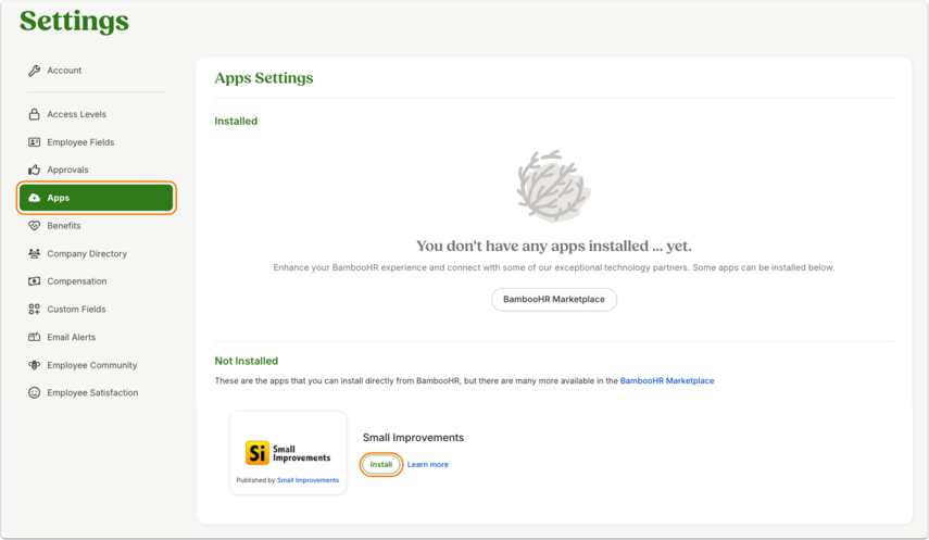 Apps Settings
