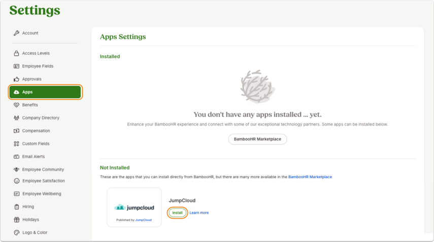 Apps Settings