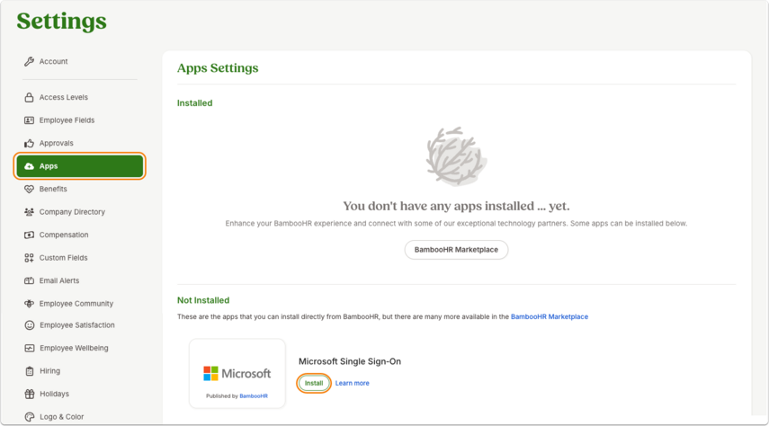 Apps Settings
