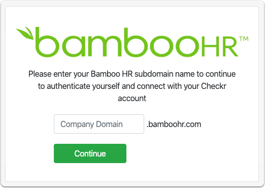 Checkr-BambooHR Integration