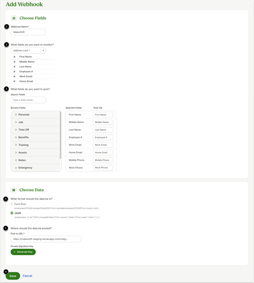 Add Webhook
