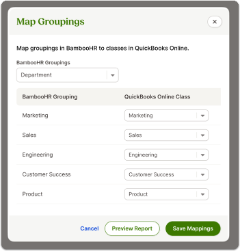 Map Groupings Modal