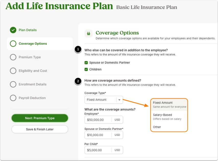 Add Life Insurance Plan