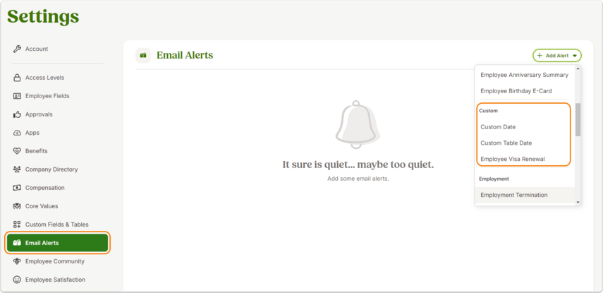 Alert Creation