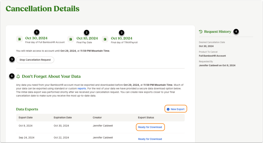 Cancellation Details