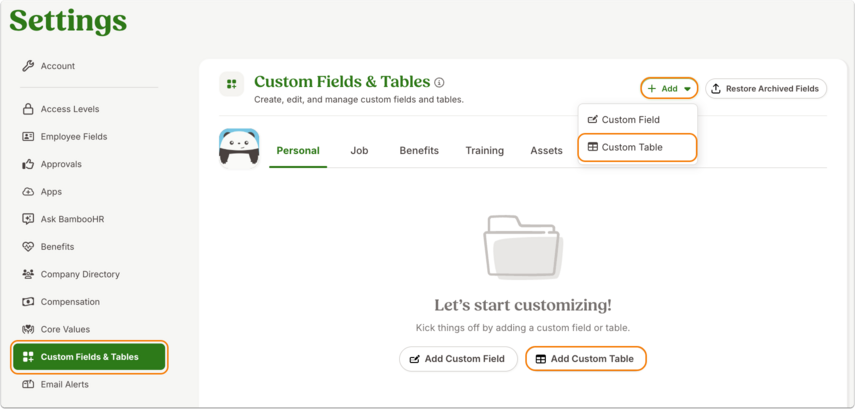 Custom Fields