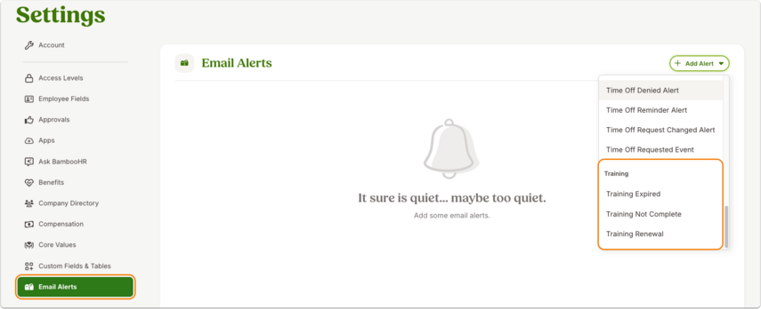 Email Alerts