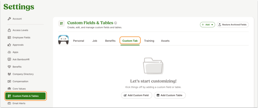 Custom Fields