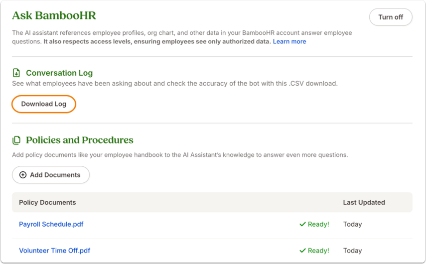 Ask BambooHR
