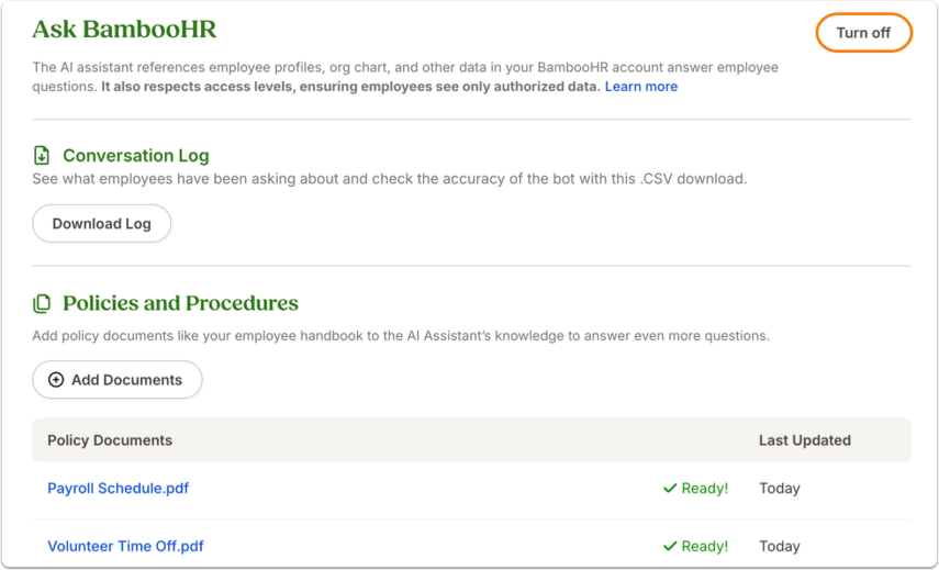 Ask BambooHR